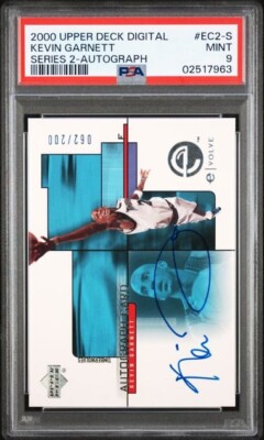 KEVIN GARNETT auto psa9