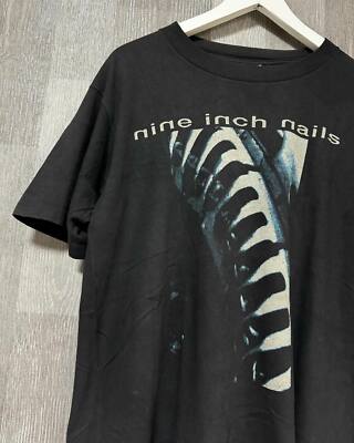 Nine Inch Nails band 90s graphic T shirt Heavy cotton Retro tee