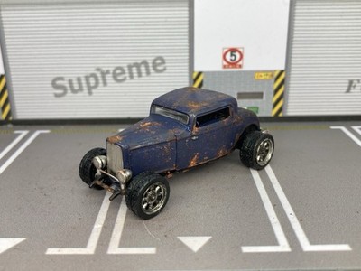 1932 Ford Coupe Hot Rod Rusty Weathered Custom 1/64 Diecast M2 Car