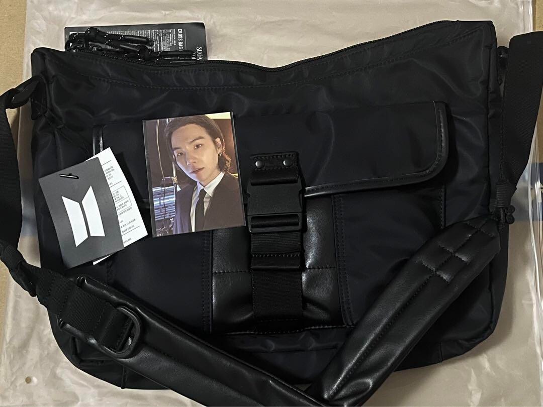 BTS SUGA Agust D Yoongi CROSS BAG Black TOUR D-DAY Official MD