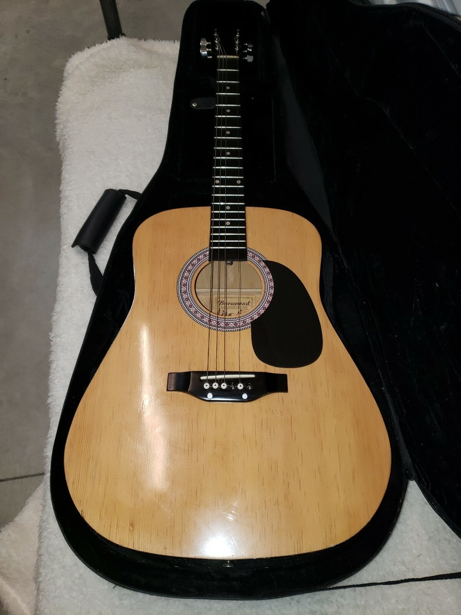 Burswood Acoustic Guitar W/Case | eBay