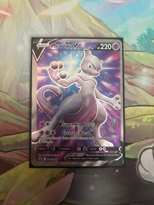 Pokémon TCG Error OC MISS CUT Mewtwo full art Promo card | eBay