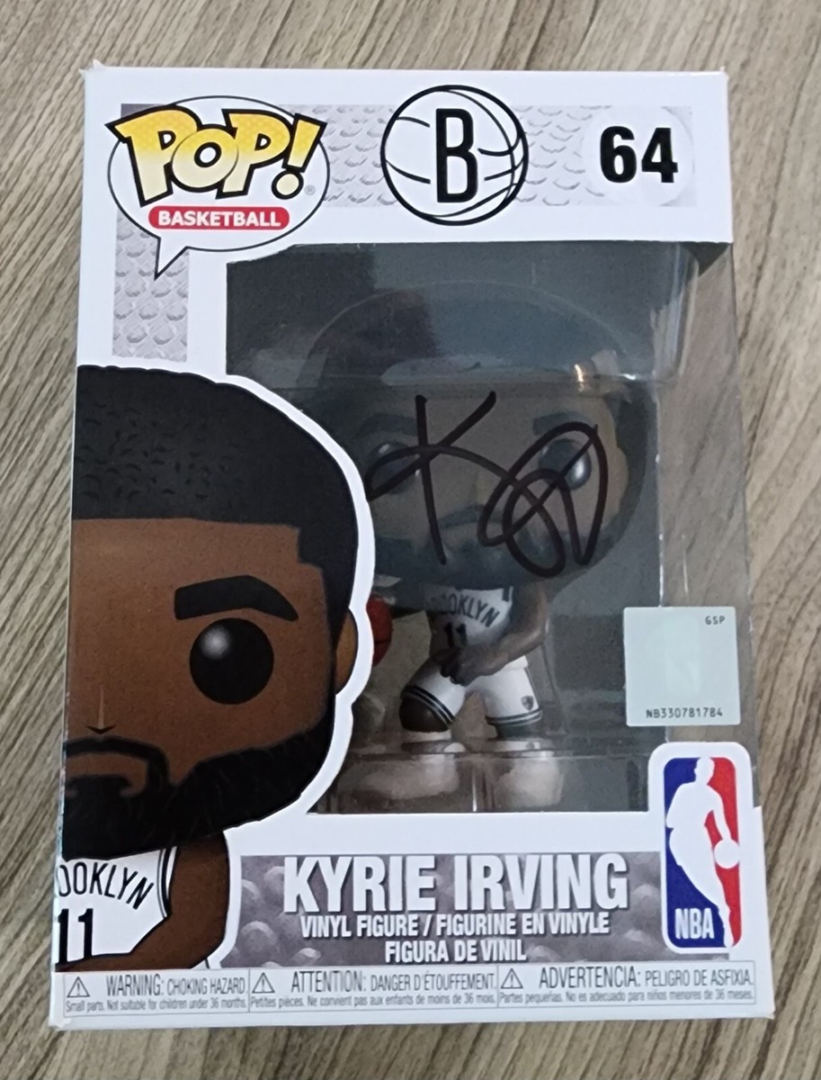 Kyrie Irving Signed Brooklyn Nets Funko POP! #64 Dallas Mavs