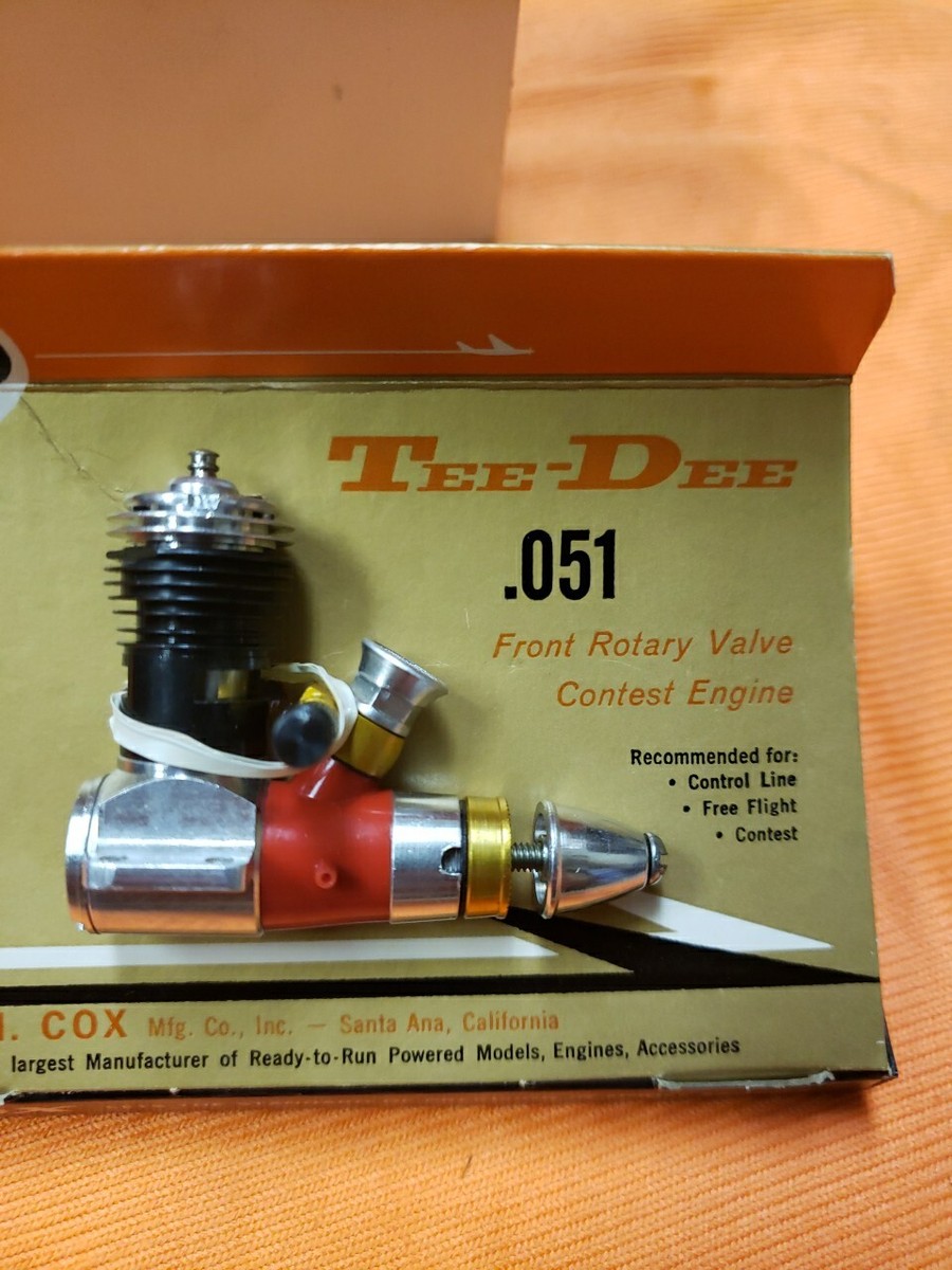 Cox .051 - COX engine - COX Tee Dee 0.051 In Case - NIB - No. 200