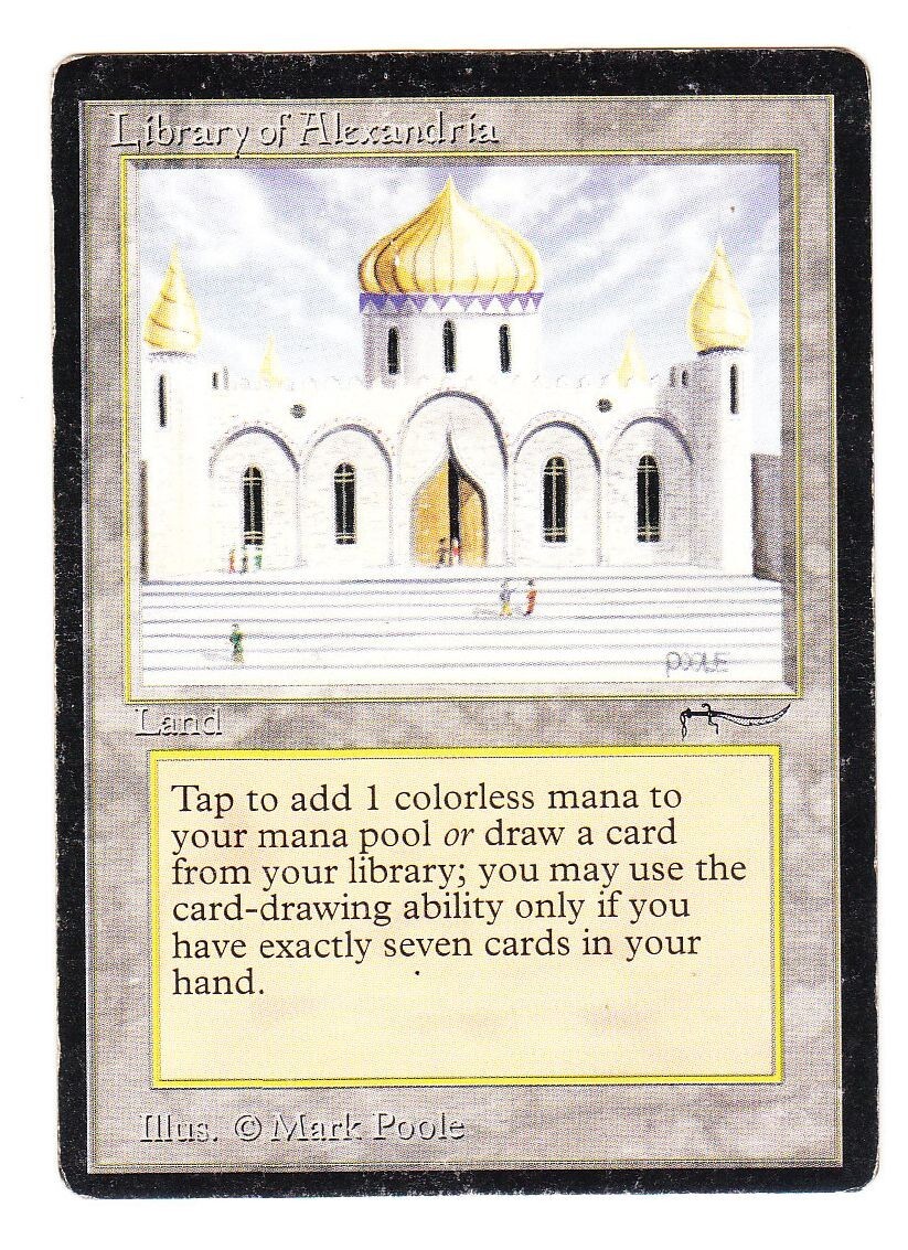 MTG Library of Alexandria English Arabian Nights EX/Good | eBay