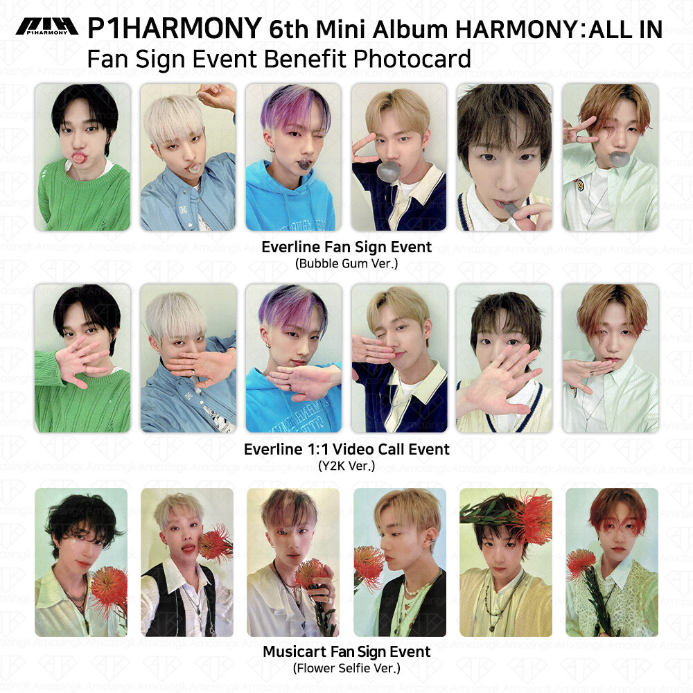 P1Harmony 6th Mini Album HARMONY ALL IN Fan Sign Event Benefit