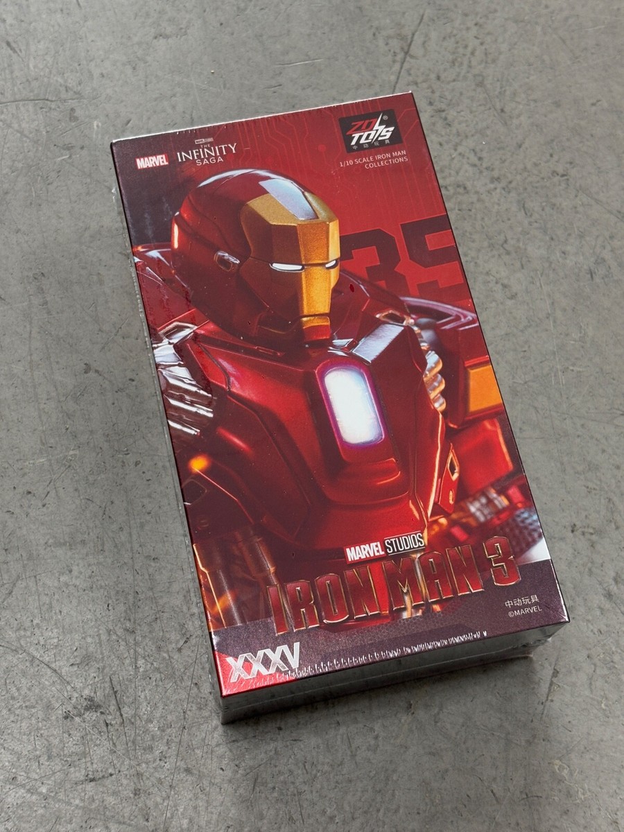 ZD-MK35: ZD Toys Marvel Iron Man Mark 35 MK35 XXXV Red Snapper 7