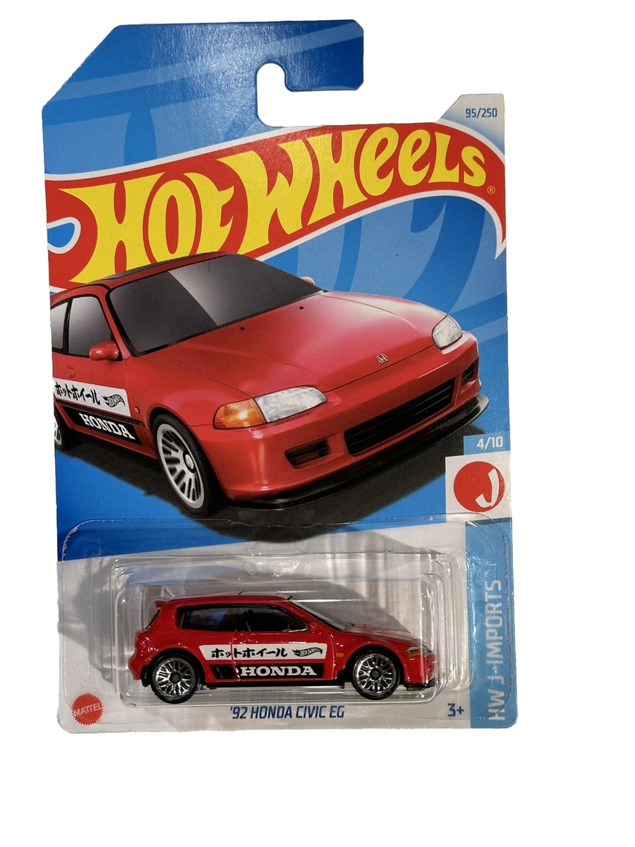 2024 🔥Hot Wheels 🛞 '92 Honda Civic EG , 4/10 J-Imports NEW #95