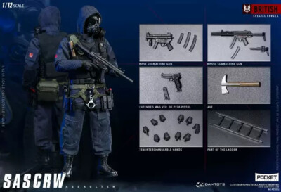 DAMTOYS British Special Forces SAS Assaulter 1/12 PES001 Action