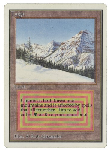 MTG Magic The Gathering Taiga Unlimited HP Played See Pics | eBay