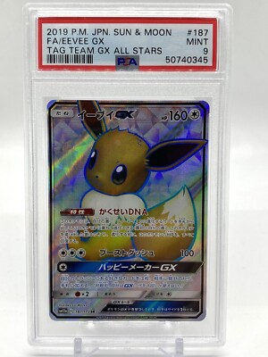 2019 Pokemon Japanese SM Tag Team GX All Stars Full Art Eevee GX