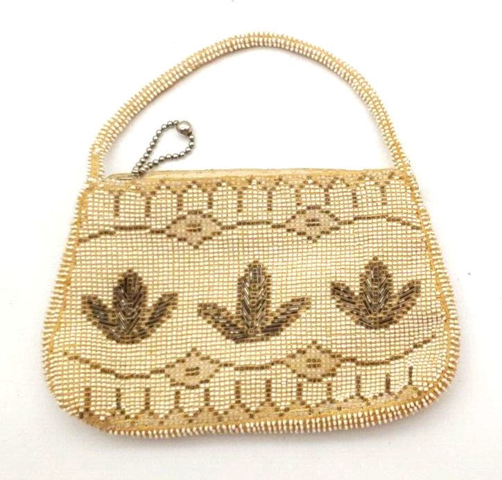 Vintage WICO Small Beaded Art Deco Patterned Purse Made in