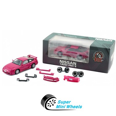 BMC 1:64 Nissan 180SX PRS13 RHD (Pink) with Accessories | eBay
