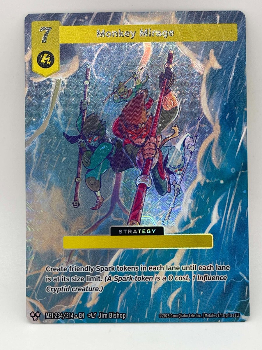 Monkey Mirage Alt Art Metazoo 2025 Base Set MZ1 234/214 Alternate