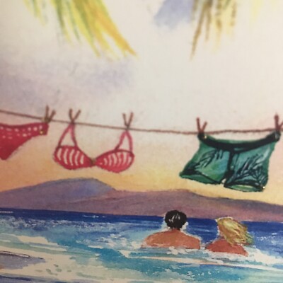 Rebecca Lowell Maui Hawaii Art Print Matted 8” x 10