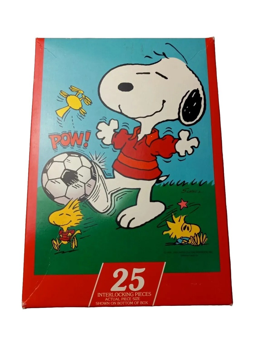 Springbok Peanut's Snoopy Soccer's A Ball! 25pc Puzzle 1960's | eBay