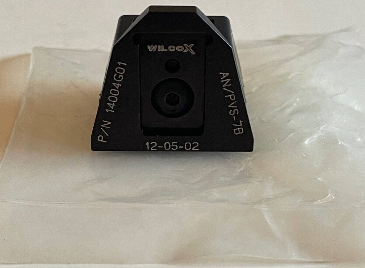 WILCOX DOVETAIL MOUNT P/N 14004G01 NVG INTERFACE SHOE ADAPTER FOR