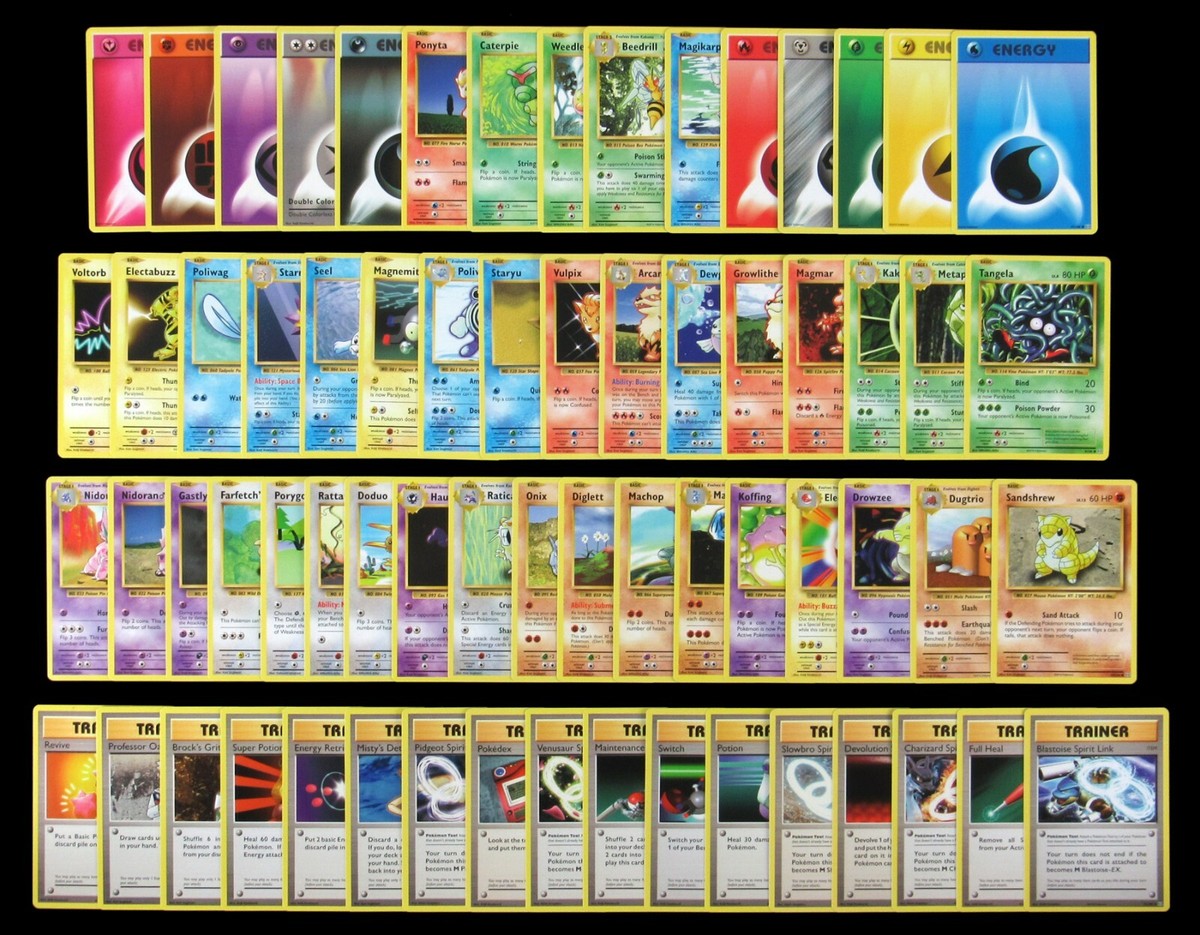 🔥 2016 Pokemon XY Evolutions Complete 66 Card Base Set Common