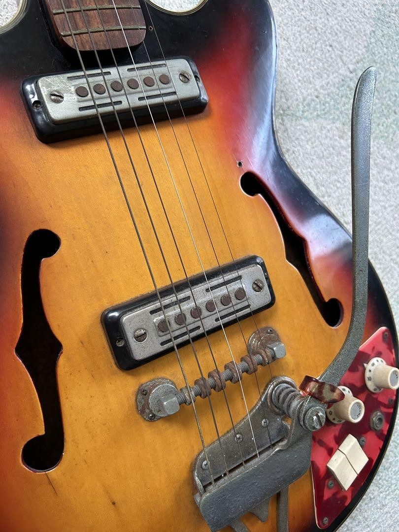 Acoustic Electric Guitar Teisco EP-2L 1960s Vintage Made in Japan
