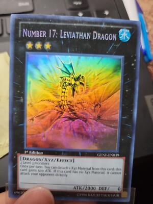 Number 17: Leviathan Dragon GHOST RARE Unlimited Yugioh GENF-EN039