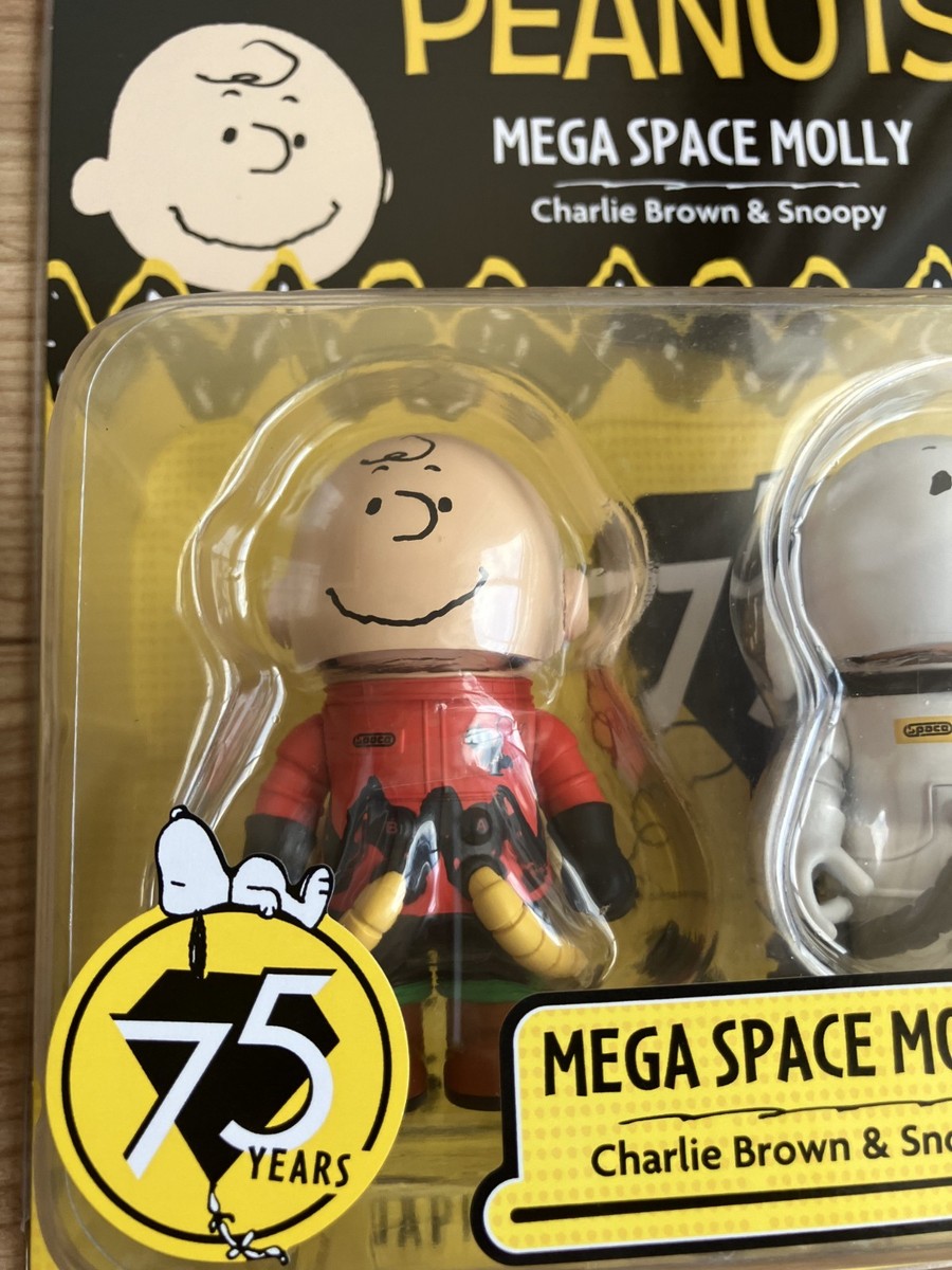 POP MART MEGA SPACE MOLLY 100% Charlie Brown & Snoopy H75mm Figure