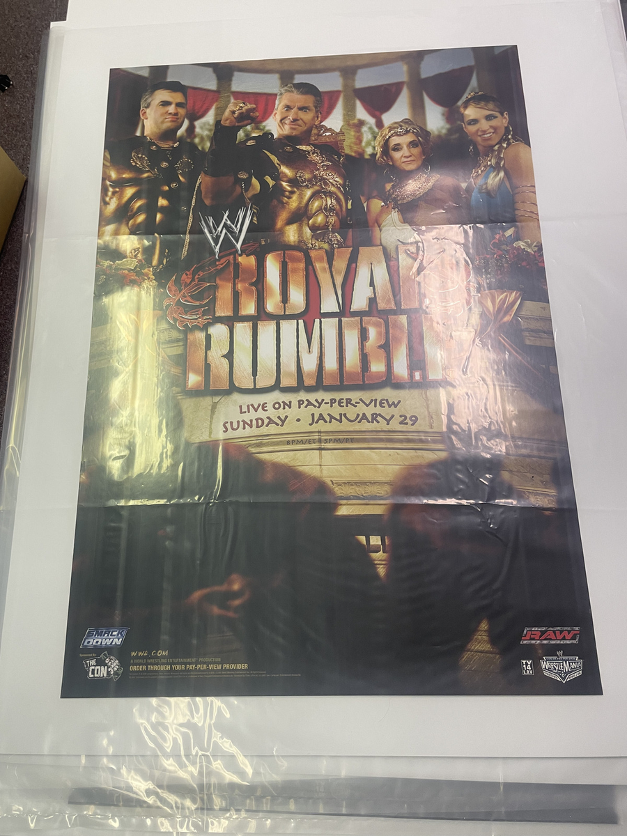 2006 WWE Royal Rumble PPV Event Poster Vince Mcmahon and Family | eBay