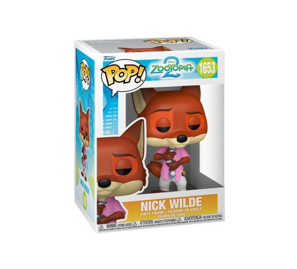 Funko Pop Disney Zootopia 2 Nick Wilde Figure w/ Protector IN