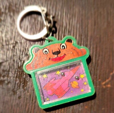 Vtg Mini Ball Game Keyring Keychain Cute Animal Space RARE | eBay UK