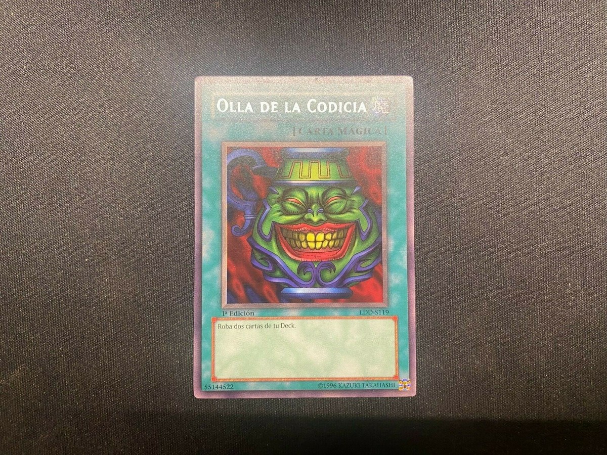 Pot of Greed Rare SPANISH LOB-119 LDD-S119 1st Edition Light Play