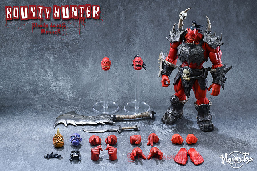 Memory Toys Bounty Hunter Bloody Hands Morlock 8'' Figure Toy In