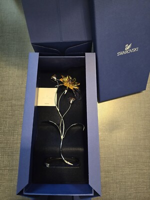 Swarovski Crystal Darigold, Light Topaz Flower Figurine - 957575