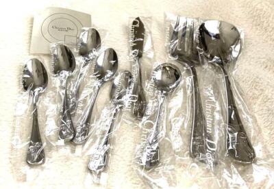 Christian Dior Flatware Cutlery Spoon & Knife & Fork Set of 9