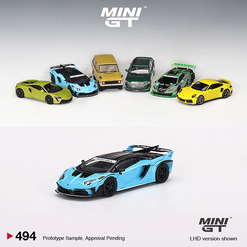 MINI GT 1:64 Model Car Lambor LB-Silhouette Aventador GT EVO Alloy