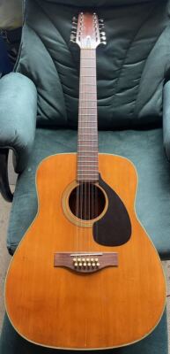 Acoustic Guitar Yamaha FG230 Red Label Natural 12 String Nippon