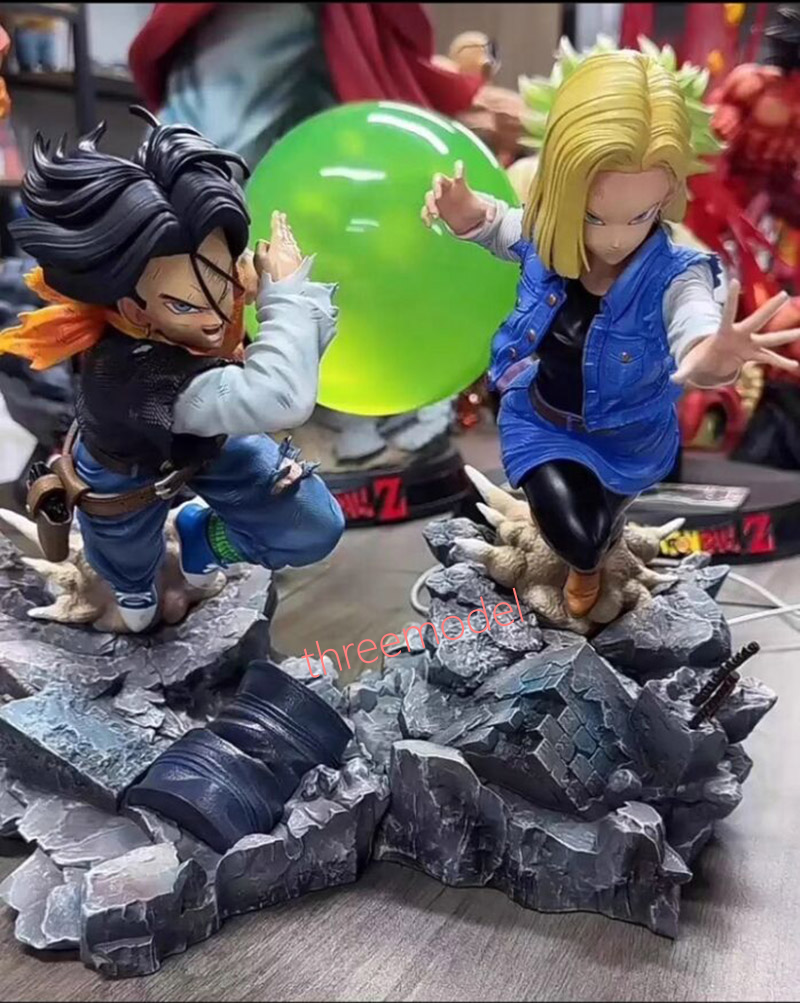 Z Studio 1/6 Dragon Ball Android 17 And Android 18 Resin Statue