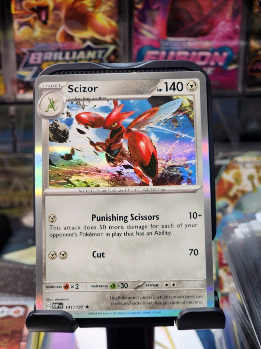 Pokemon TCG - Scizor - Holo - Obsidian Flames - 141/197 - NM | eBay
