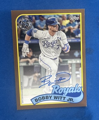 Bobby Witt Jr 2024 Topps Auto /50 1989 35th Anniversary Gold 🔥 KC