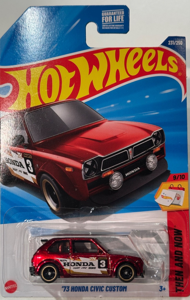 2025 🔥HOT WHEELS 🛞 '73 HONDA CIVIC CUSTOM, 9/10 THEN AND NOW
