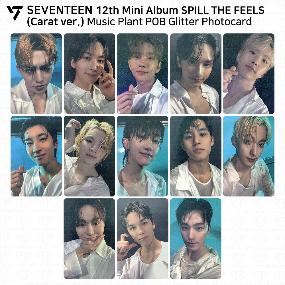 SEVENTEEN 12th Mini Album SPILL THE FEELS Carat Ver POB Photocard