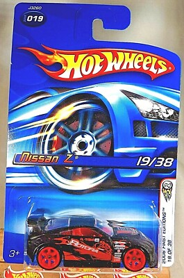 2006 Hot Wheels #19 First Editions 19/38 NISSAN Z Flat Black w/Red