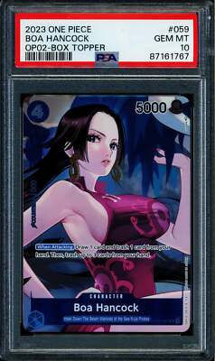 Boa Hancock - OP02-059 - PSA 10 - Box Topper - OP02 - One Piece
