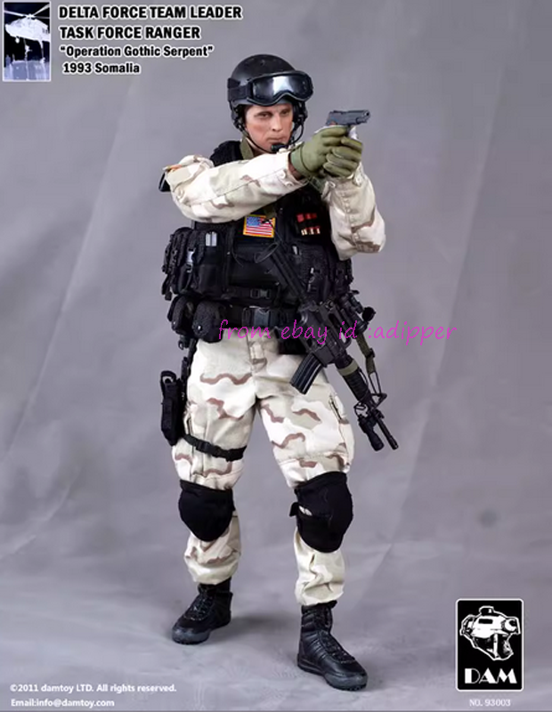 Damtoys 93001-93006 1/6 Task Force Ranger Black Hawk Down Set 6