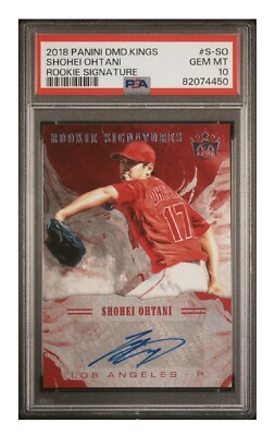 2018 Panini Diamond Kings Shohei Ohtani Auto #S-SO Rookie