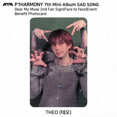 P1Harmony 7th Mini Album SAD SONG Dear My Muse 2nd Fan Sign