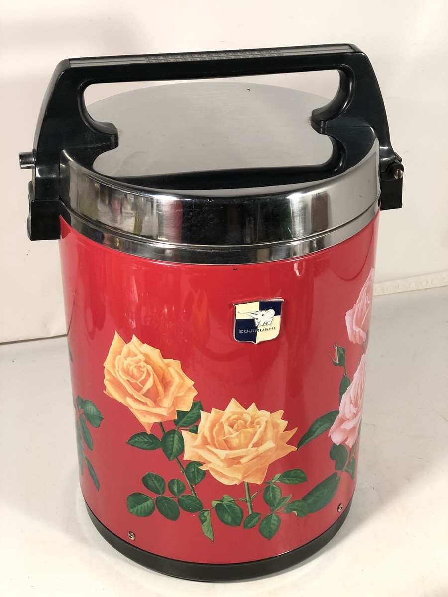 Zojirushi Jar Vintage Thermos Flower Series KSA-4 4.5L Red flower