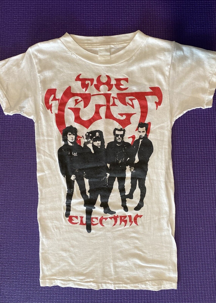 THE CULT: VINTAGE CONCERT T-SHIRT. ELECTRIC TOUR USA (1987). Size
