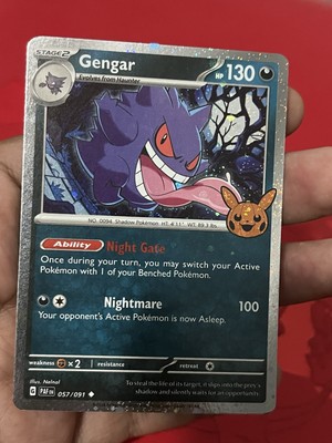 Pokemon Gengar (Cosmos Holo) 057/091 Trick or Trade Error | eBay