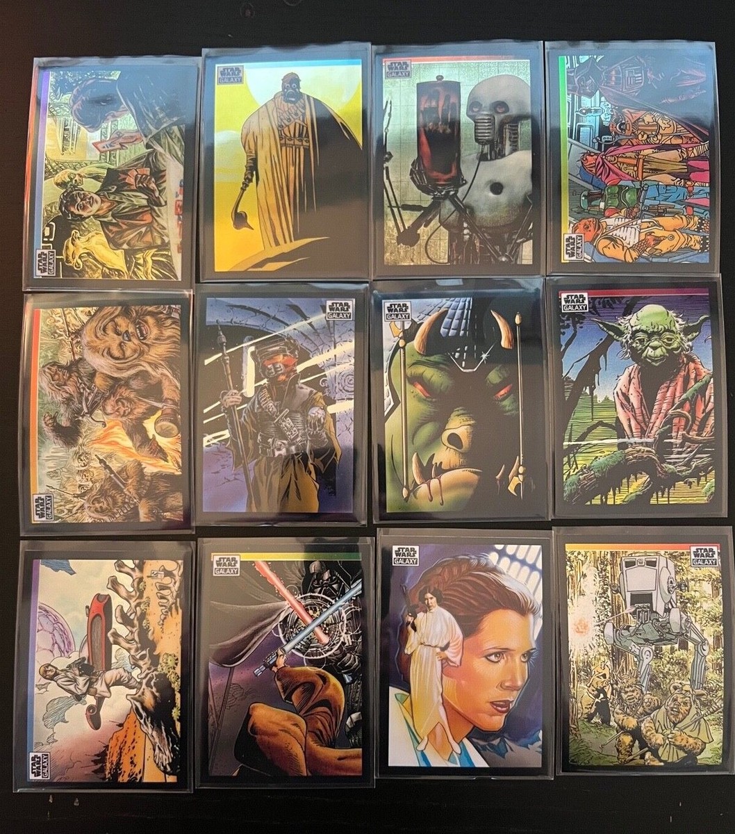 2022 Topps Star Wars Galaxy Chrome - Base + Refractor Cards