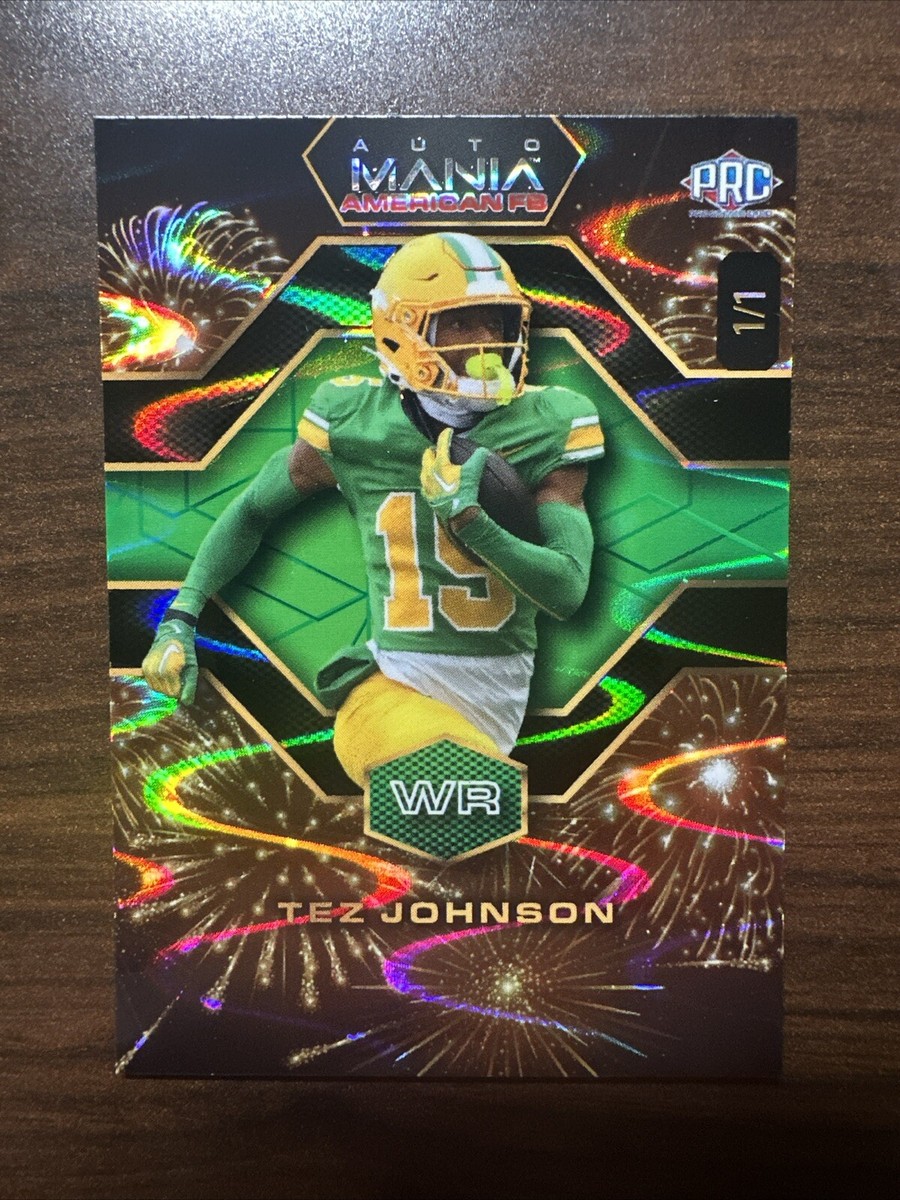 2024 Wild Card Auto Mania The National Exclusive Tez Johnson 1/1