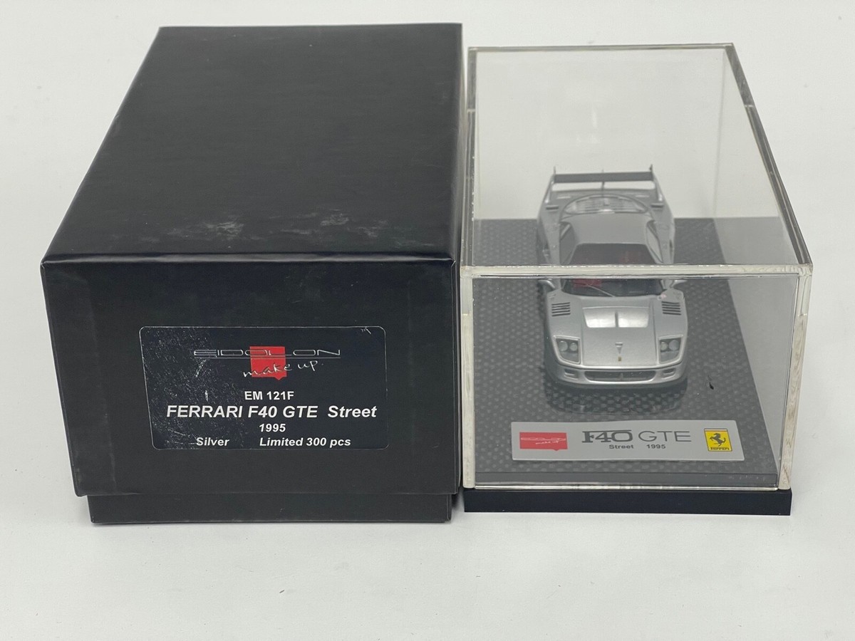 1/43 Eidolon Make up Ferrari F40 GTE Street in Silver 1995 300